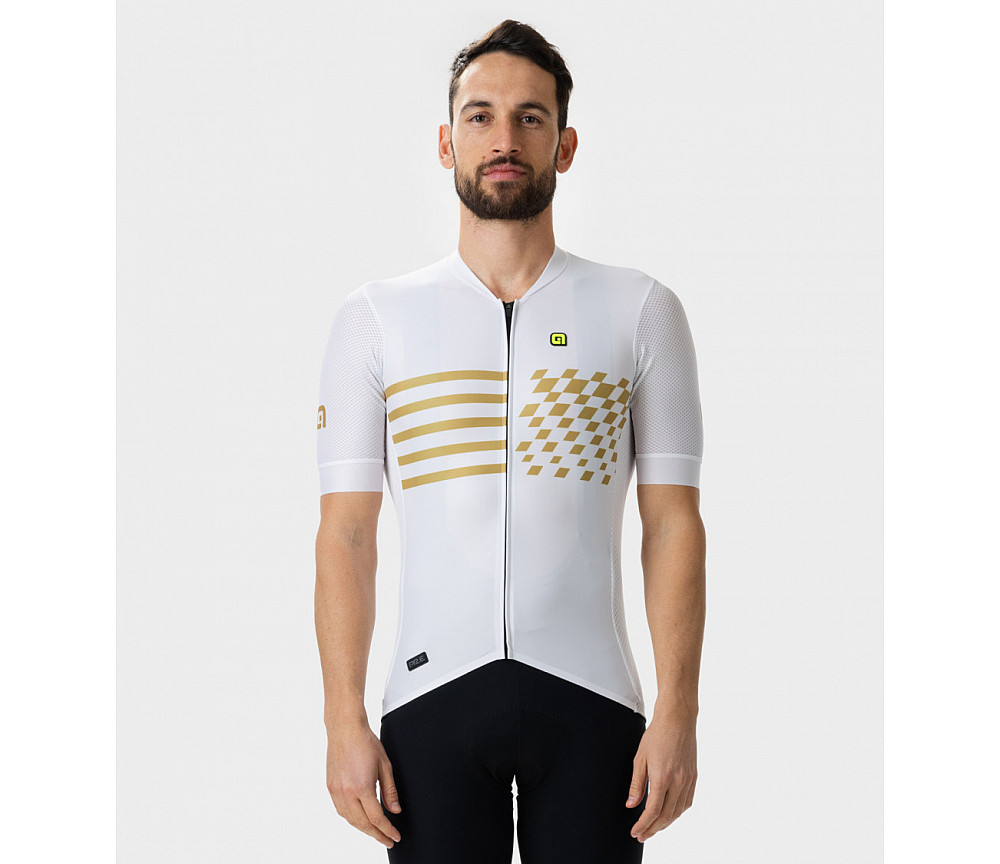 Ale Веломайка мужская MAGLIA MC / SS JERSEY PLAY PR-E BIANCO/WHITE